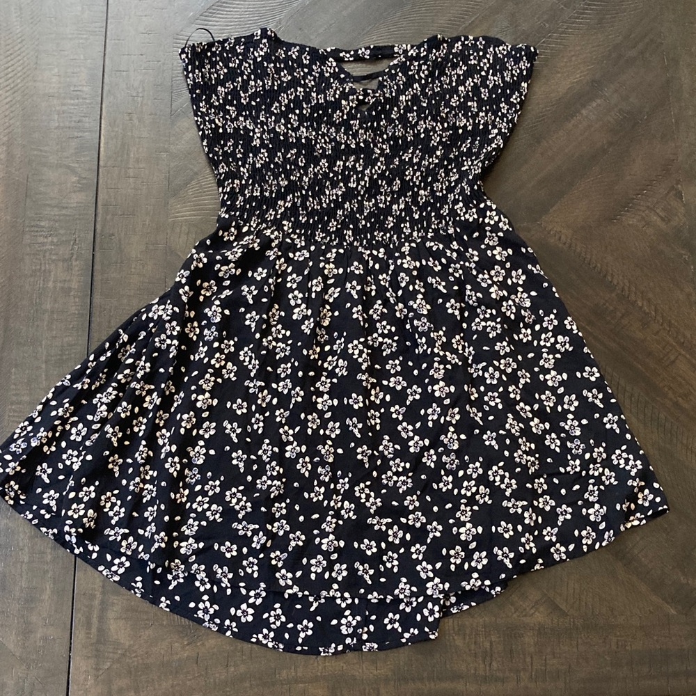 Phanuel Black and White Floral women’s strapless Dress